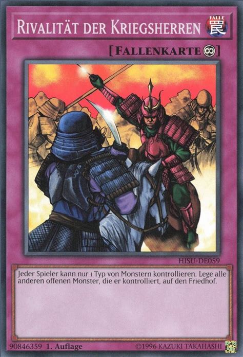 rivalität der kriegsherren yugioh.